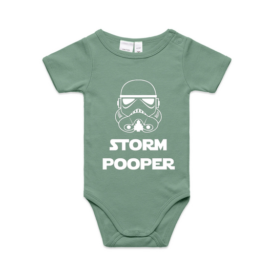 Storm Pooper Parody Baby Romper