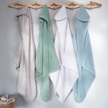 Load image into Gallery viewer, Embroidered Baby &amp; Infant Hooded Bath Towel in Sage
