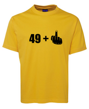 Load image into Gallery viewer, Funny Birthday Celebration 49+1 T-Shirt. 50th Birthday
